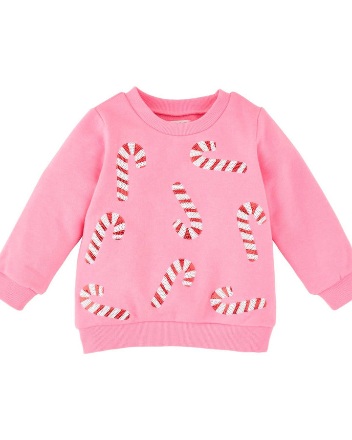 Candy Cane Sweatshirt - Little Girls