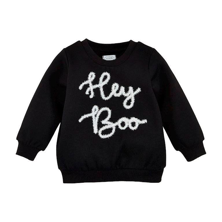 Hey Boo Sparkle Sweatshirt - Kids