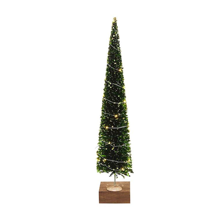 Light Up Boxwood Trees