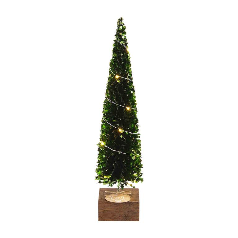 Light Up Boxwood Trees