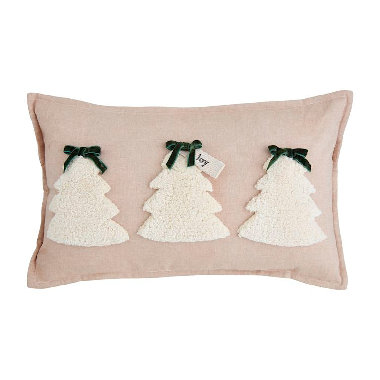 White Tree Tufted Pillow