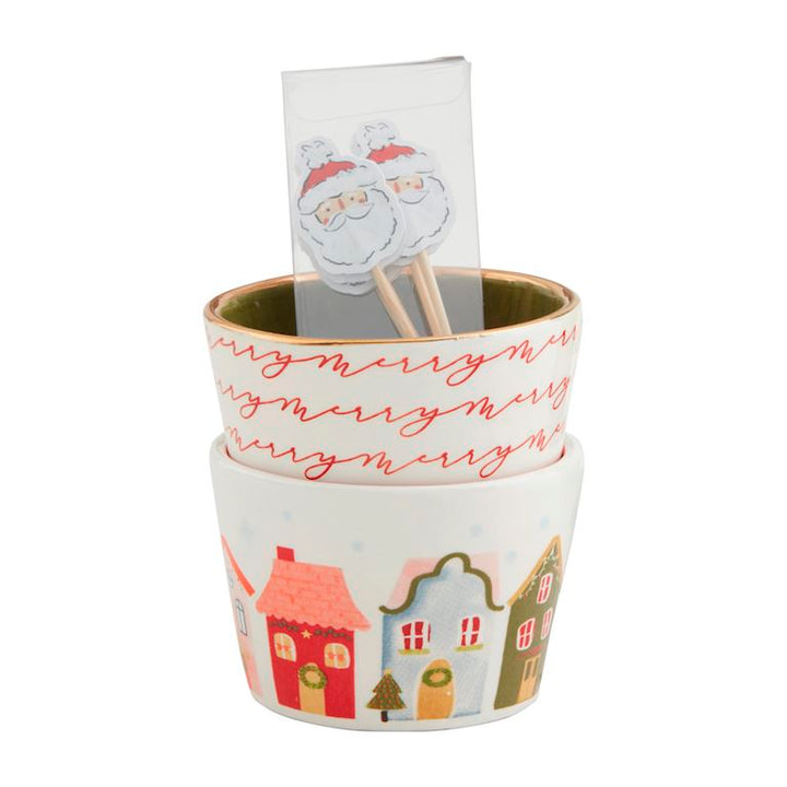 Christmas Cheer Tidbit & Toothpick Sets