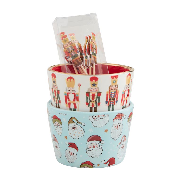 Christmas Cheer Tidbit & Toothpick Sets