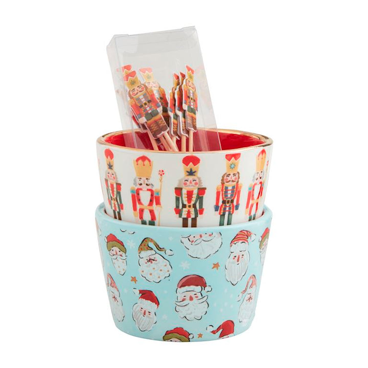 Christmas Cheer Tidbit & Toothpick Sets