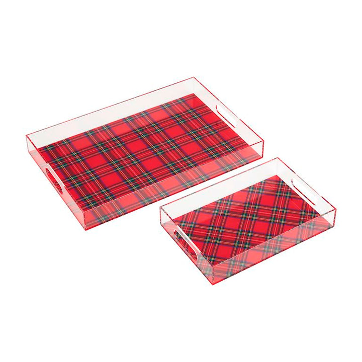 Tartan Acrylic Trays