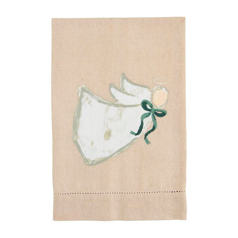 White Angel Painted Towel