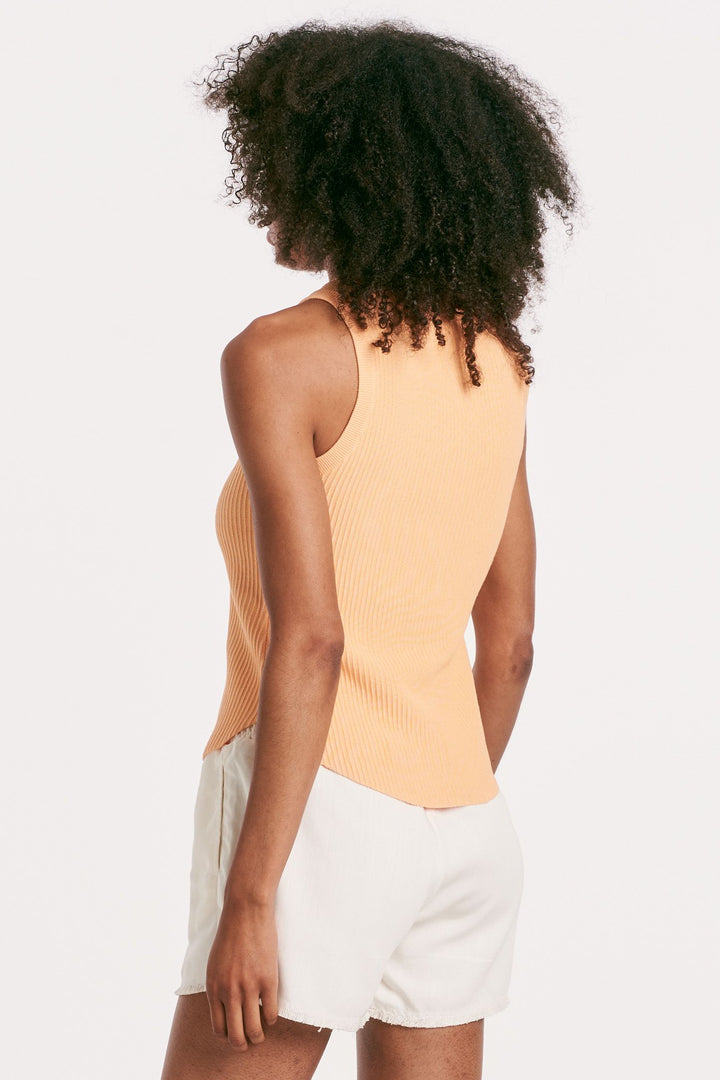 Cora Rib Tank - Peach