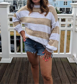 Gold Stripe Sweater