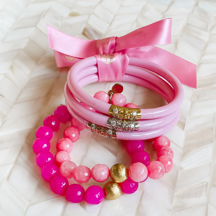 BuDhaGirl Pink Three Kings All Weather Bangles® (AWB®)