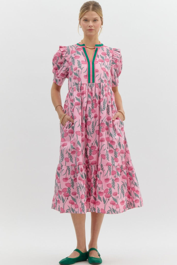 Romy Floral Midi Dress