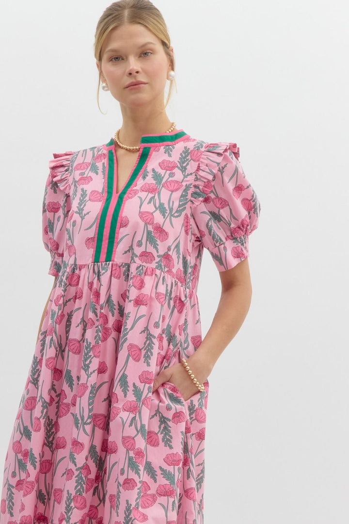 Romy Floral Midi Dress