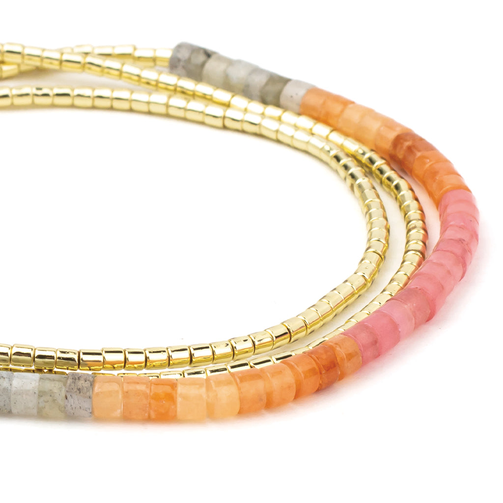 Ombre Stone Wrap - Sunset/Gold