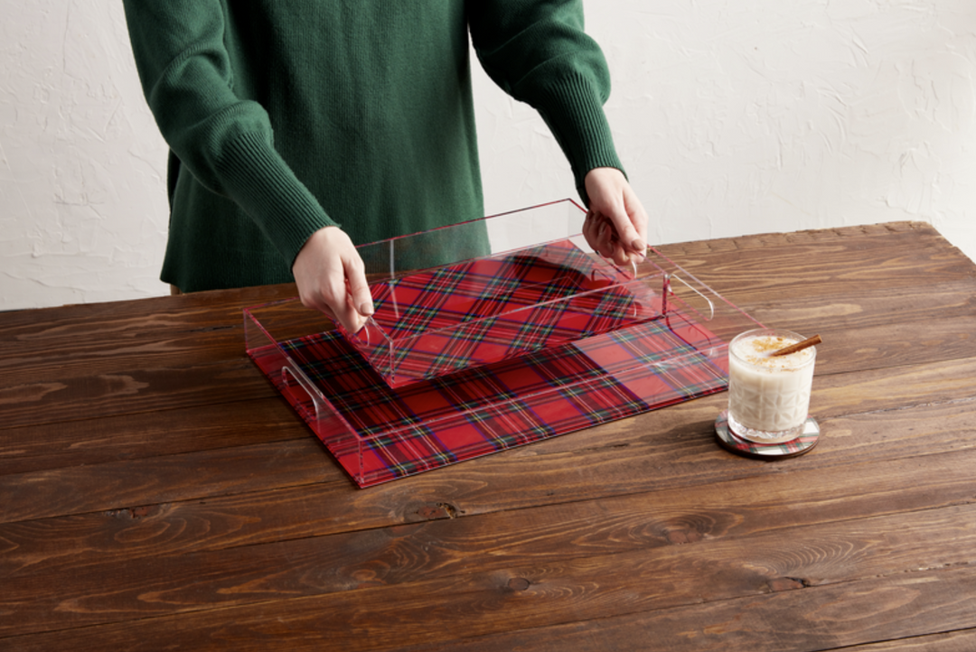 Tartan Acrylic Trays