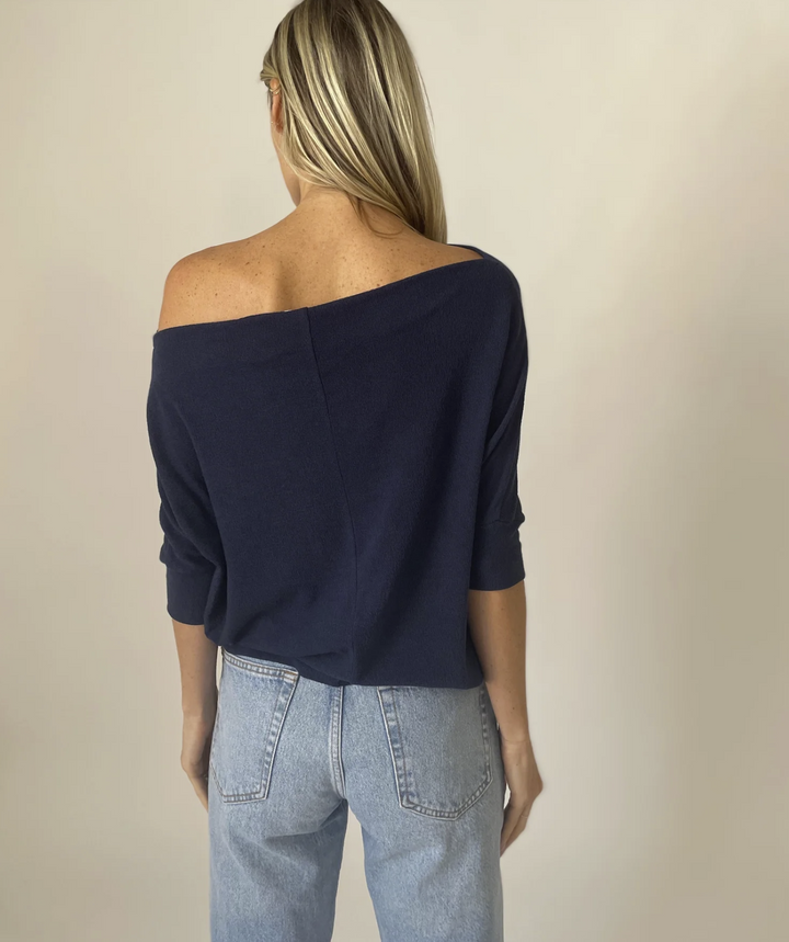 Short Sleeve Anywhere Top - Navy