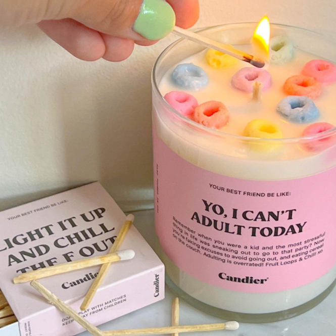 Yo, I Can't Adult Today Candle