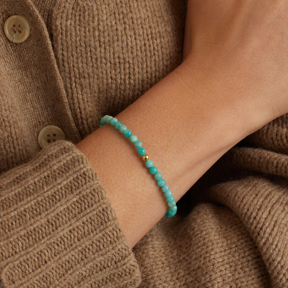 Carter Gemstone Bracelet (Blue Amazonite)