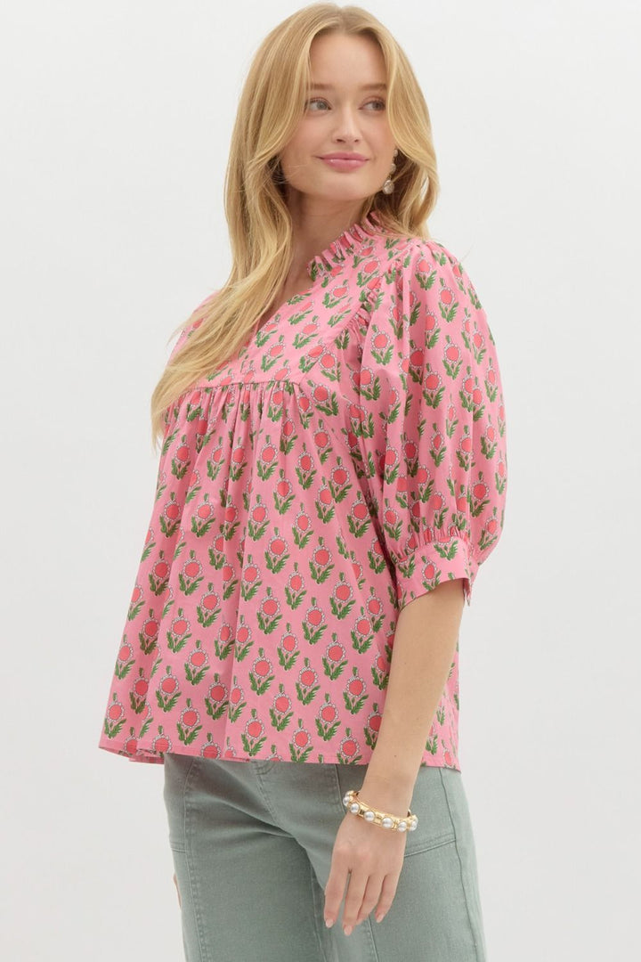 Flora Print Top