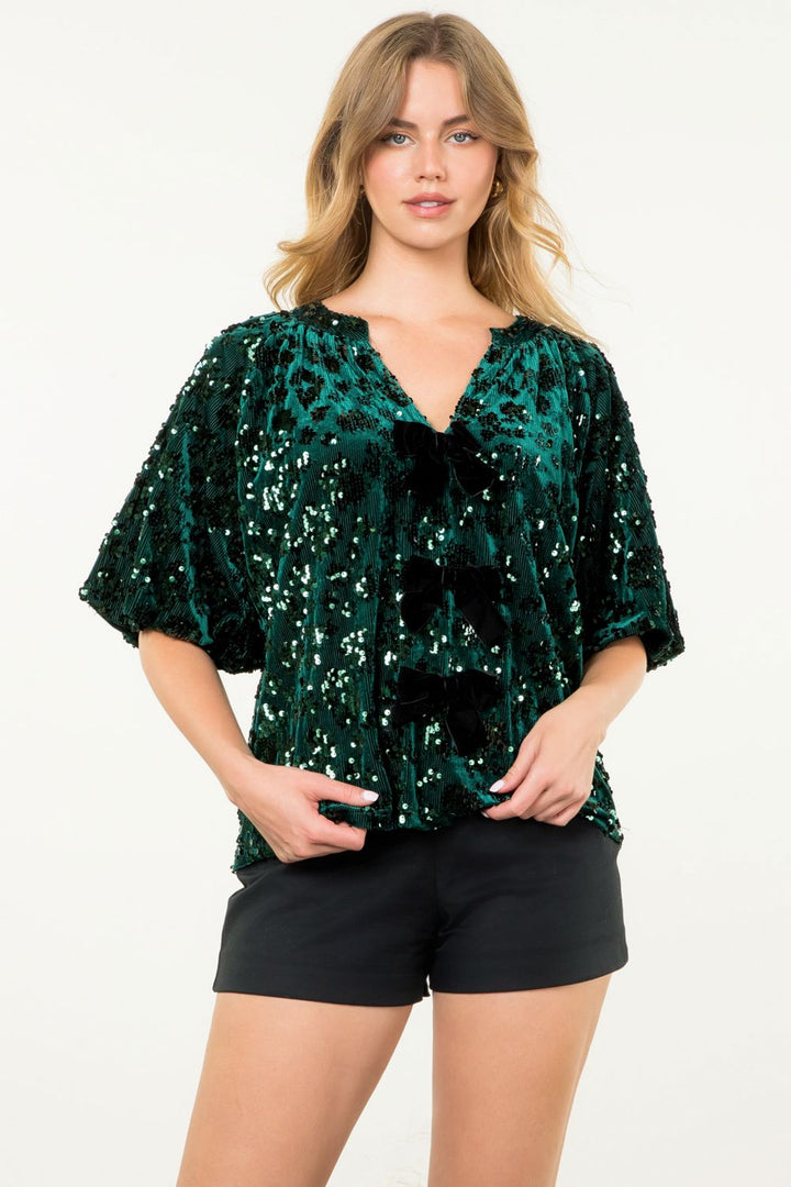 Chandler Sequin Top