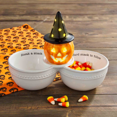 Witch Jack-O-Lantern Light Up Sitter