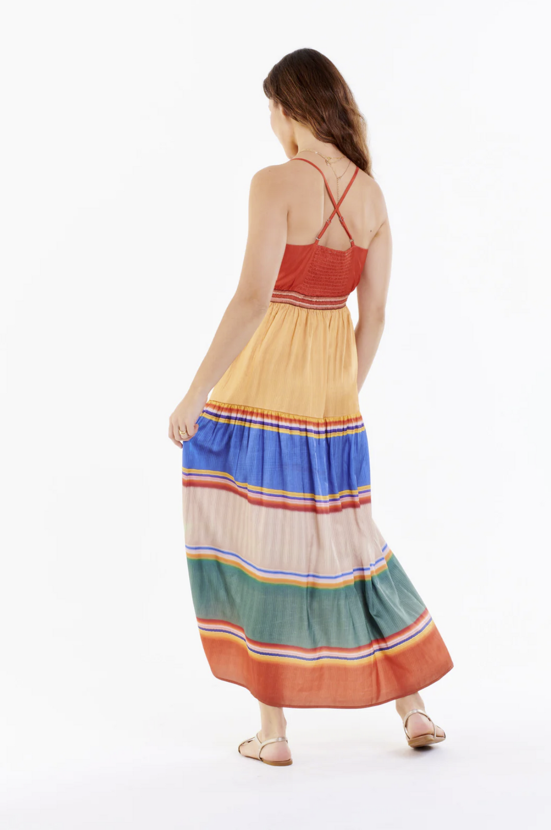 Kelly Getaway Striped Maxi Dress