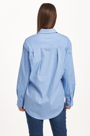 Lola Buttondown - Solid Blue