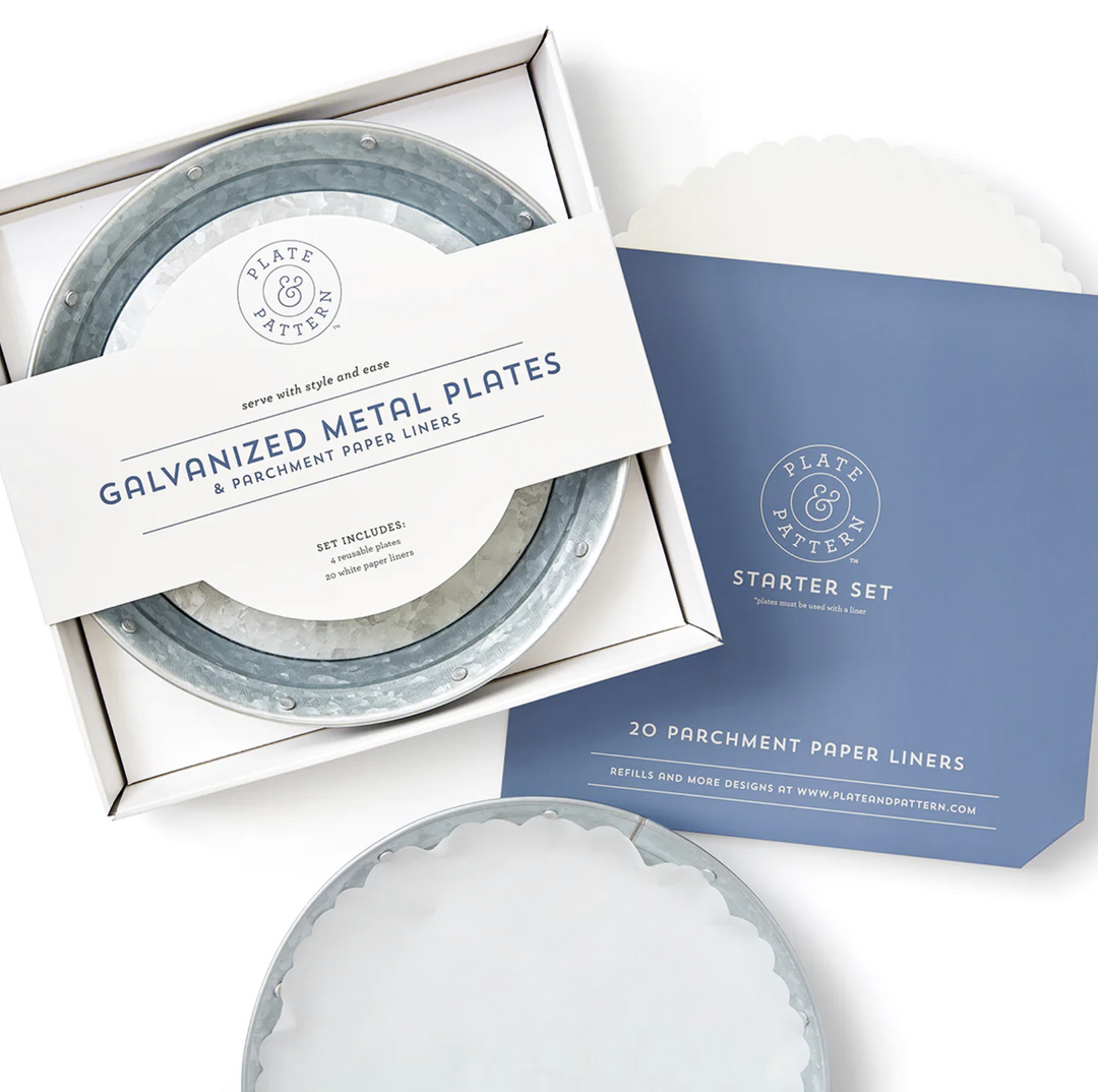 Galvanized Metal Plate Set