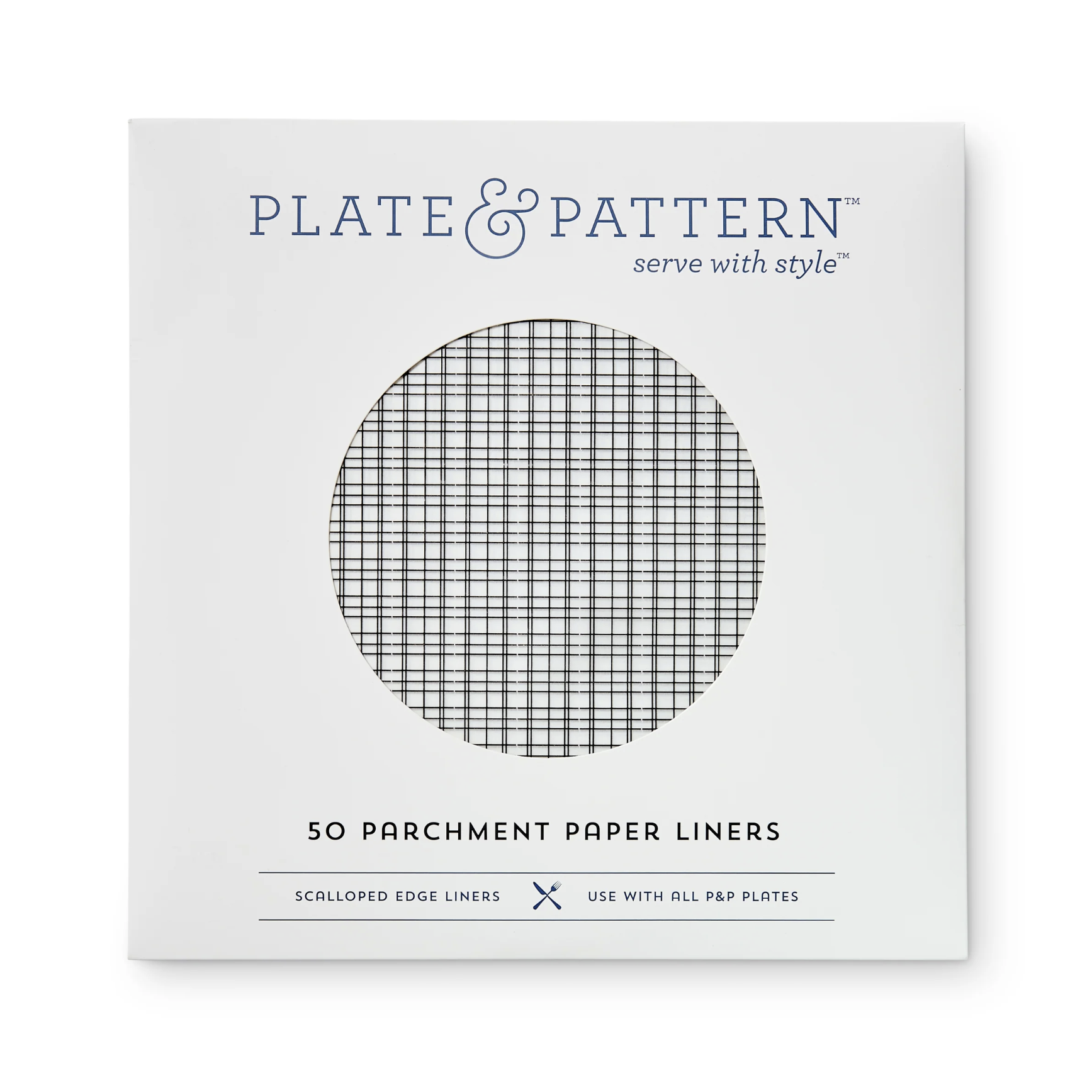 "Not All Black & White" flat plate liners
