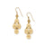 Palm Canyon Small Teardrop French Wire Earrings (Gold)