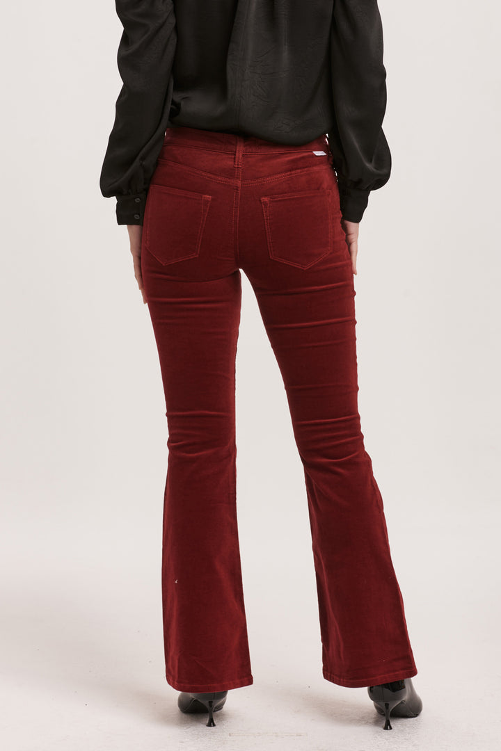 Dear John Rosa Velvet Pant - Burgandy