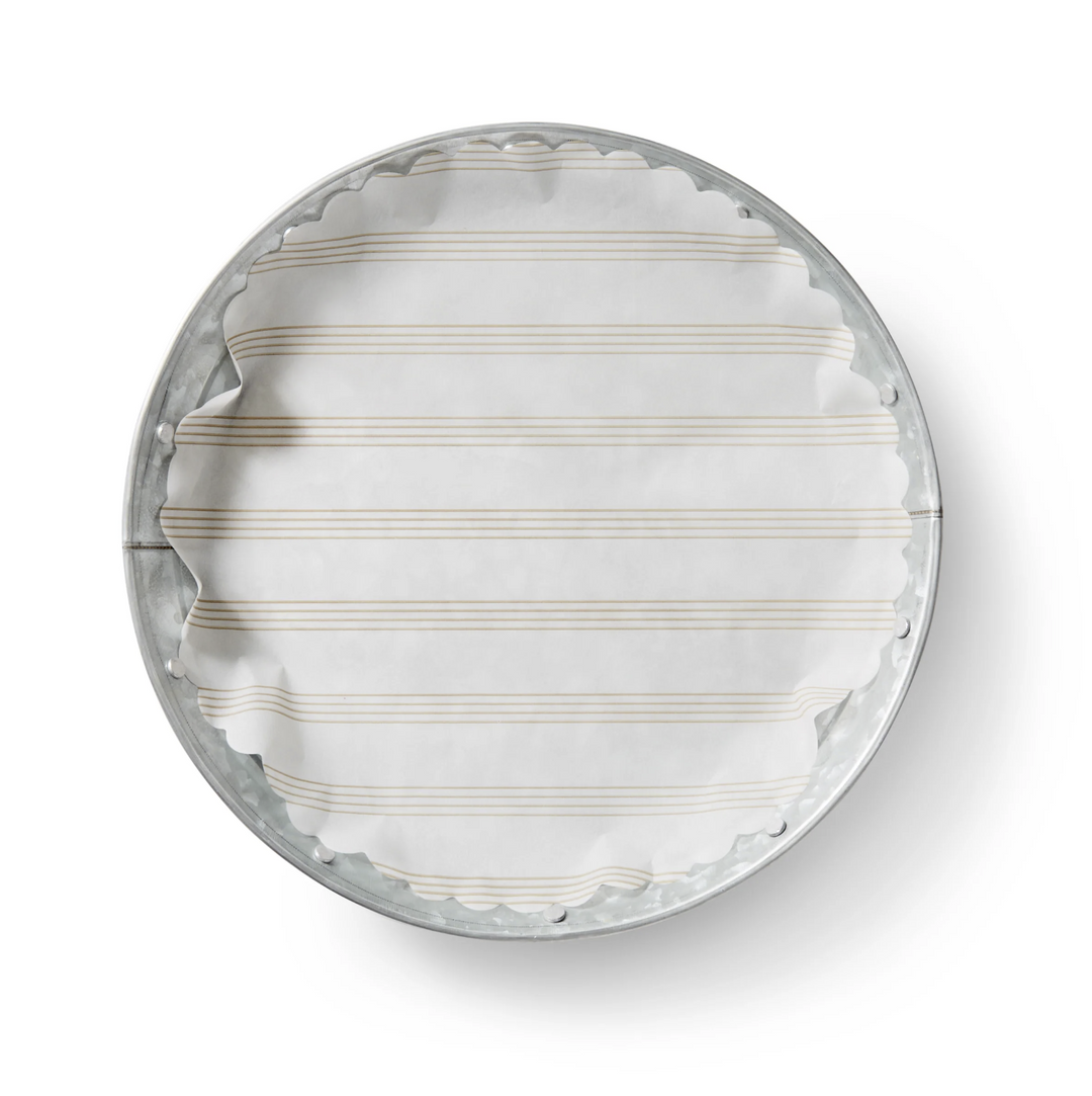 "Sandy Stripes" flat plate liners