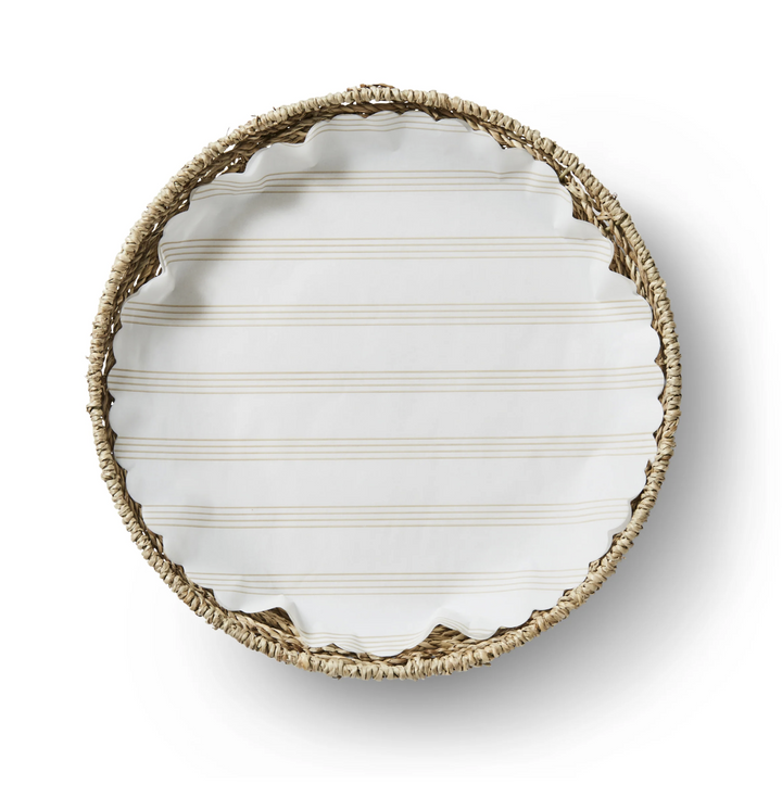 "Sandy Stripes" flat plate liners