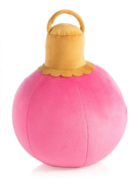 Merry Bauble Small Pillow Pink