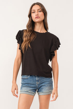 Sonny Flutter Sleeve Top