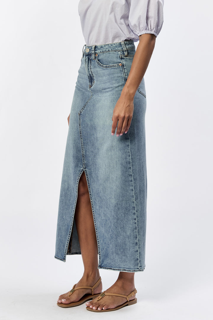 Vianna Denim Maxi Skirt