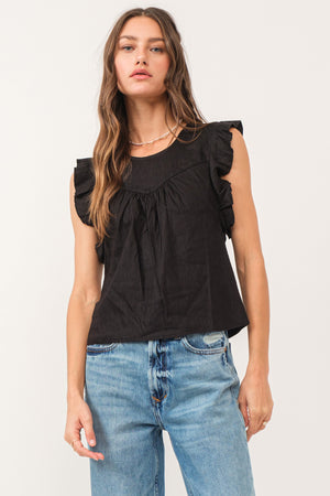 Anelia Flutter Sleeve Top