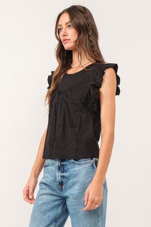 Anelia Flutter Sleeve Top