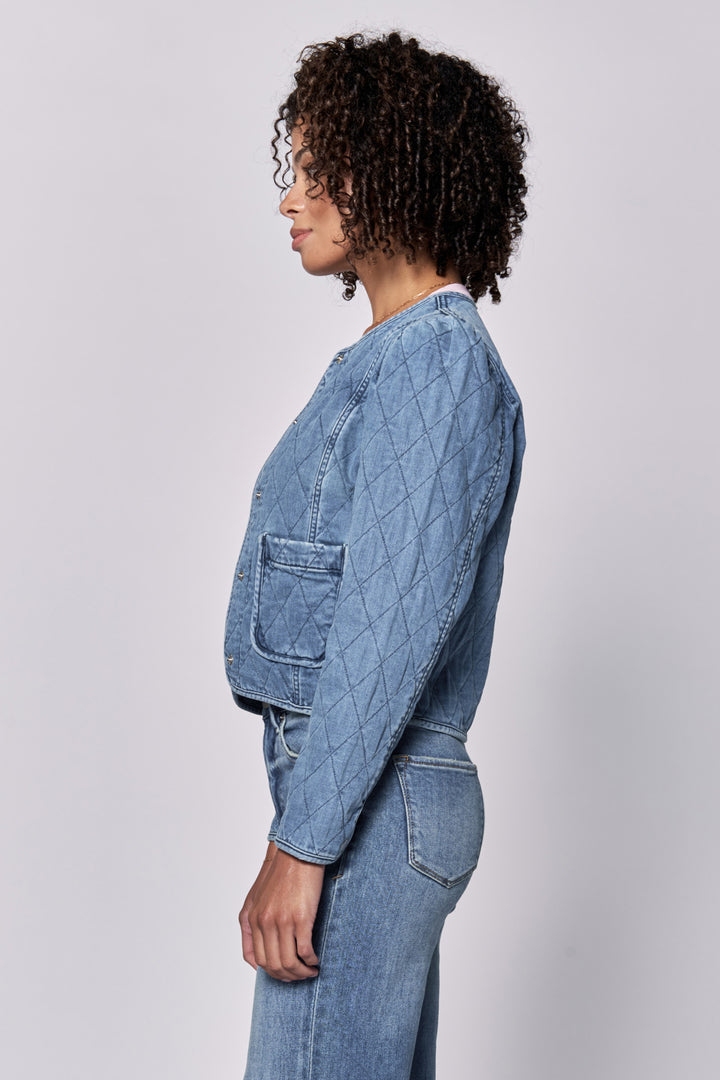 Kit Quilted Denim Jacket