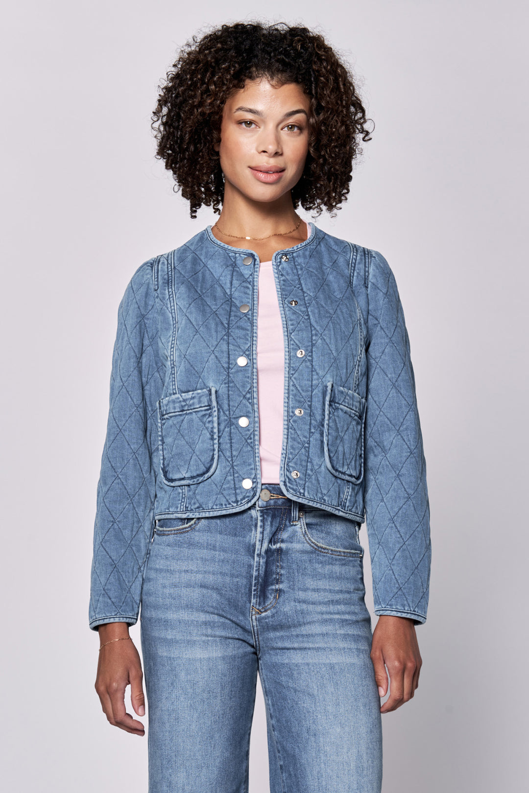 Kit Quilted Denim Jacket