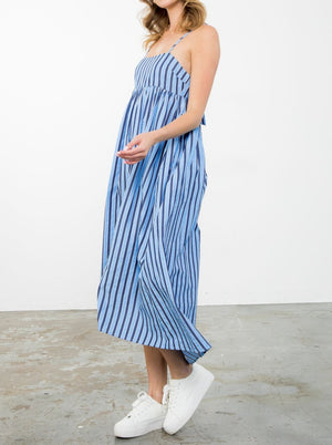 THML Blues Striped Dress