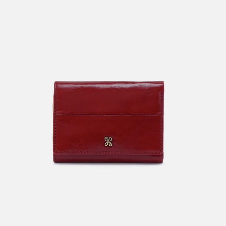 Hobo Jill Mini Wallet in Crimson