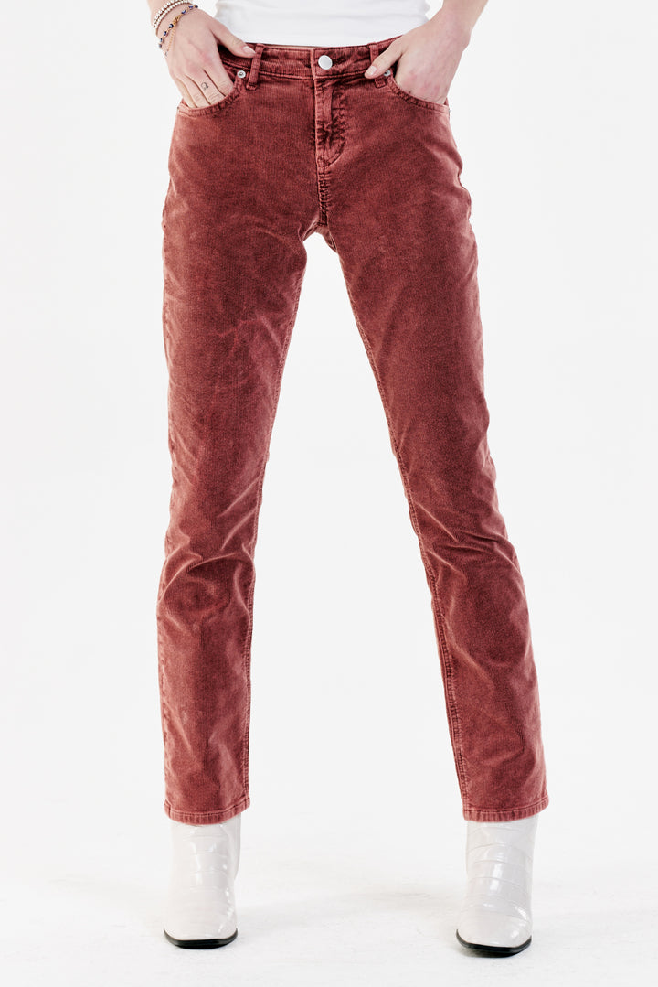 Blaire Corduroy Pants - Mahogany