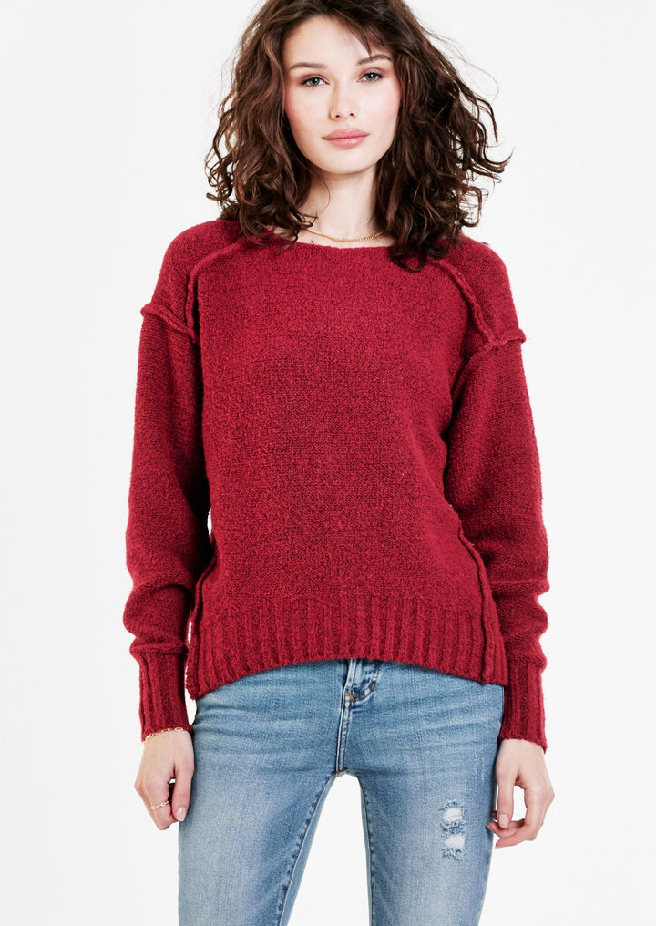 Jenna Sweater Cherry Wine